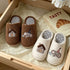 Elephant House Embroidered Plush Slippers