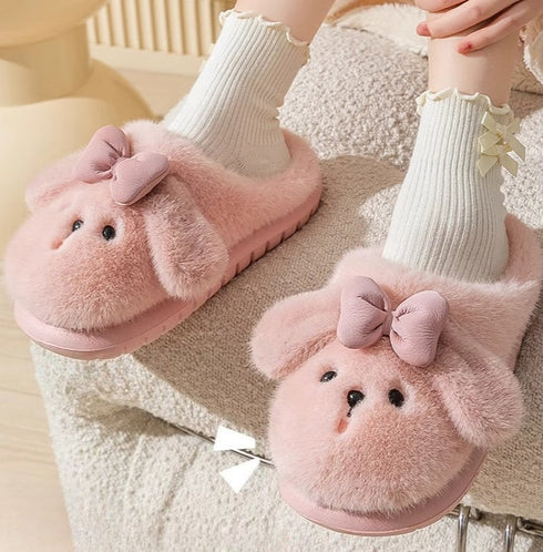 Floppy Ear Puppy Face Slippers