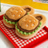 Novelty Plush Hamburger House Slippers