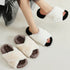 Two-Tone Plush Lounge Slippers