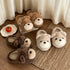 Teddy Bear Plush House Slippers