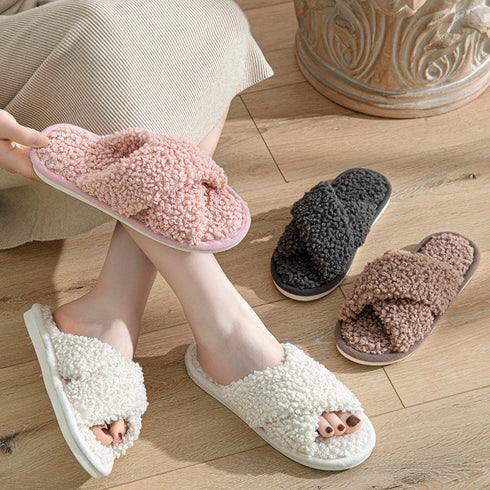 Loopy Crossband Lounge Slippers