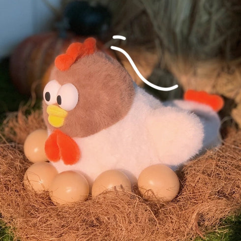 Plush 3D Chicken Cozy Slippers