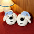 Sleepy Pup Nightcap Plush Slippers