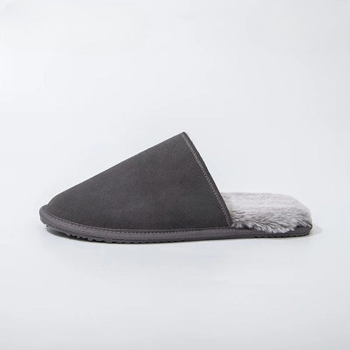 Low-Profile Fleece Lounge Slippers