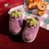 Fierce Eggplant Slippers