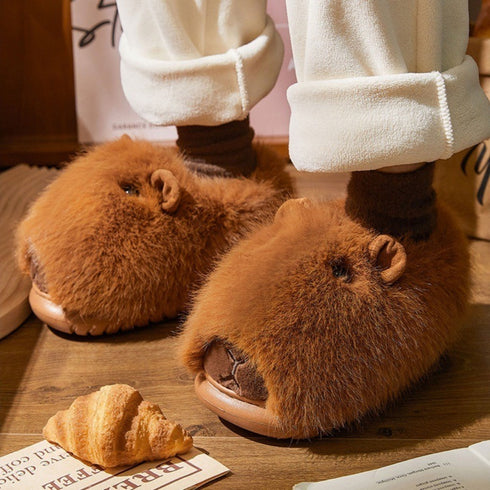 Sleepy Capybara Slippers