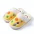 Polka Dot Mushroom Plush Slippers