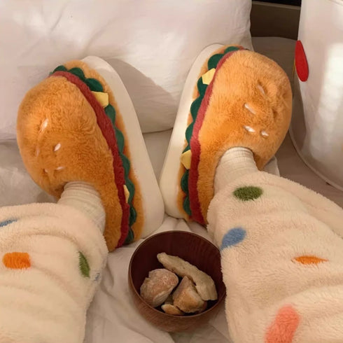 Toasty Burger Slippers
