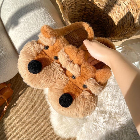 Schnauzer Puppy Slippers