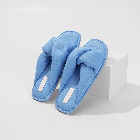 Plush Twist Crossband Slippers
