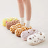 Fuzzy Spotted Mary Jane Slippers