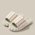 Cozy Striped Terry Texture Slides