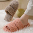 Double-Band Plush Lounge Slippers