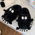 Googly Eyes Fuzzy Monster Slippers