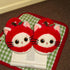 Fruit Kitty Plush House Slippers
