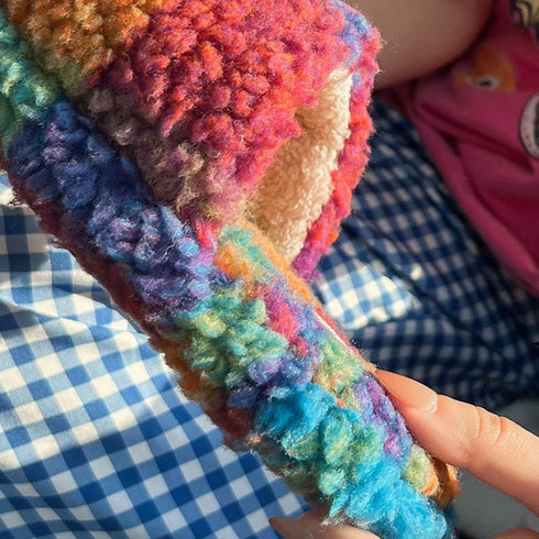 Cloud-Knit Puff Home Slippers