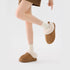 Chunky Platform Fleece Collar Slippers