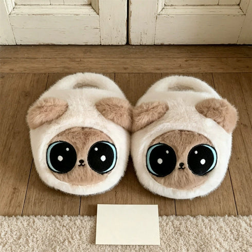 Big Eye Siamese Cat Slippers