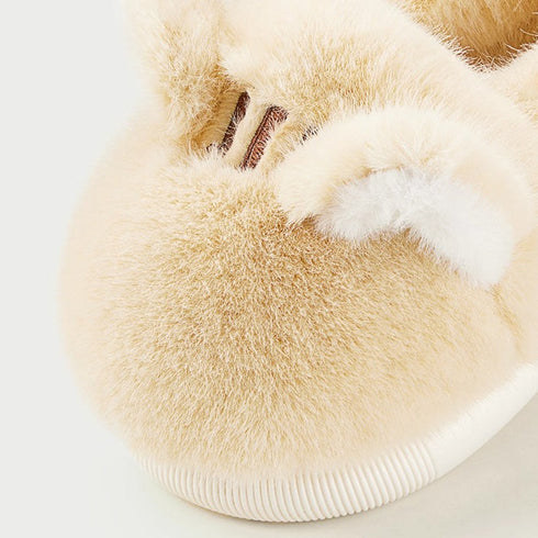Fuzzy Chipmunk Design Kids Slippers