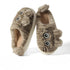 Fuzzy Striped Kitty House Slippers