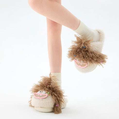 Frizzy Hair Big Grin Slippers