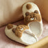 Quilted Cartoon Animal Pompom Slippers