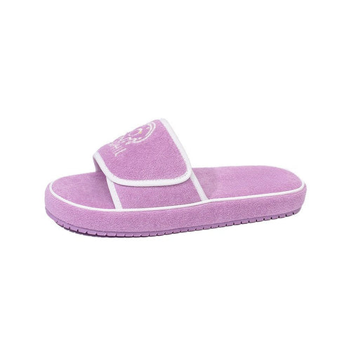 Chunky Terry Cloth Platform Slides