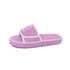 Chunky Terry Cloth Platform Slides