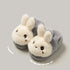Plush Bunny Bow Kids Slippers