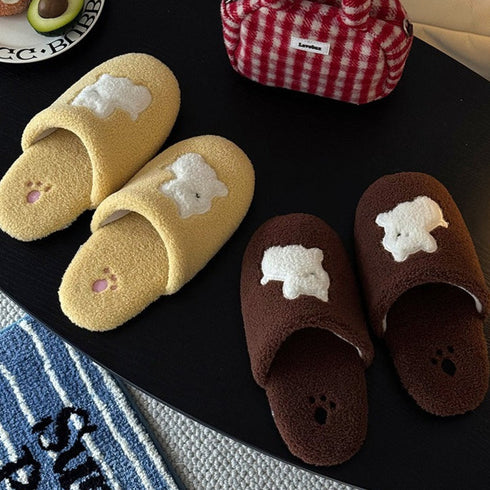 Pup Patch Sherpa Home Slippers