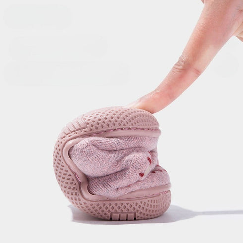 Cozy Squirrel Knit Toddler Slippers