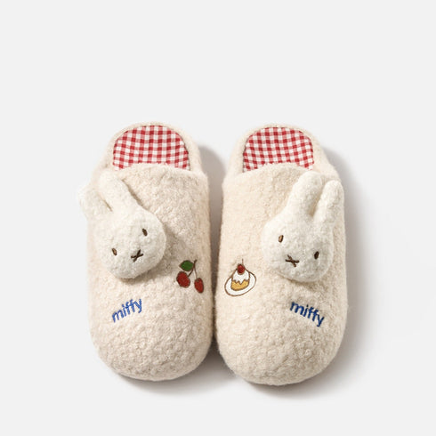 Plush Bunny Fuzzy House Slippers