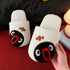 Surprised Penguin Fish Fleece Slippers