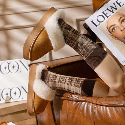 Velvety Puff Slippers