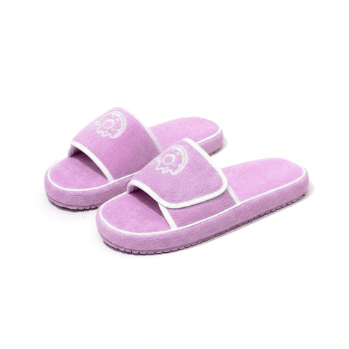 Chunky Terry Cloth Platform Slides