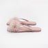 Feather Puff Strap Flip Flops
