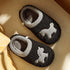 Plaid Rocking Horse Plush Slippers