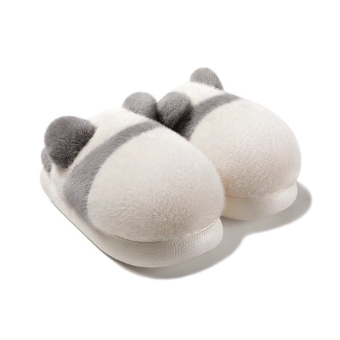 Giant Panda Furry Indoor Slippers