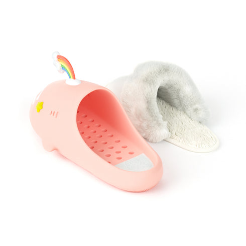 Sharkicks Pro - Inverno, Occhi a Stella Arcobaleno con, Tacco Aperto