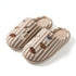 Striped Puppy Embroidered House Slippers