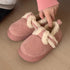 Sherpa Braid Clog-Style slippers