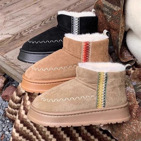 Chunky Stitch Cozy Winter Boots