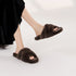Twist Plush Cross-Band Slippers