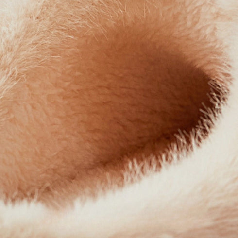Fuzzy Bunny Ears Plush Slippers