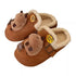 Cozy Capybara Plush Buckle Clogs