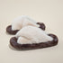 Crisscross Cloud Plush Platform Slippers