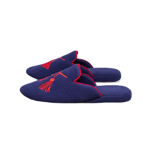 Oriental Tassel Velvet Home Slippers