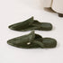 Pointed-Toe Fuzzy Mule Slippers