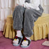 Striped Penguin Beanie Plush Slippers